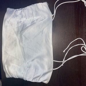 White Zara silk tank top